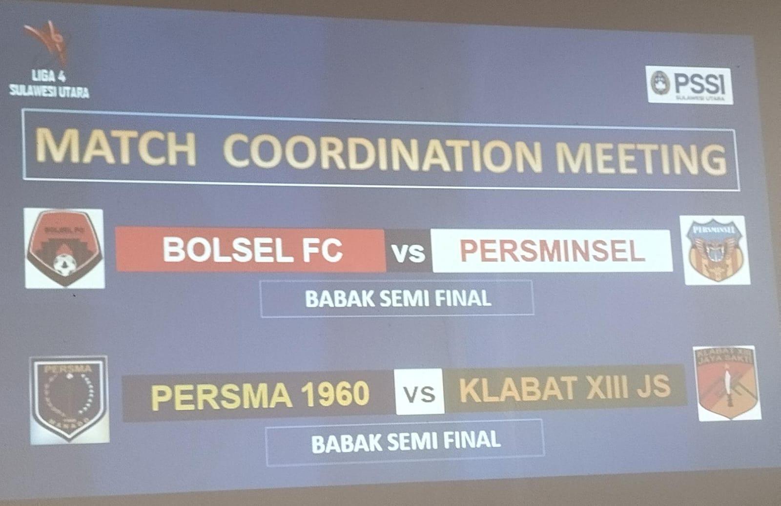 Jadwal Semifinal Liga 4 Sulut, Empat Tim Berebut Tiket Final