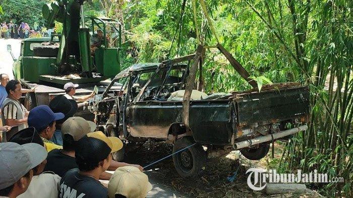 Kecelakaan Maut, 2 Balita Tewas, Mobil Pikap Tak Kuat Nanjak Mundur hingga Masuk Jurang
