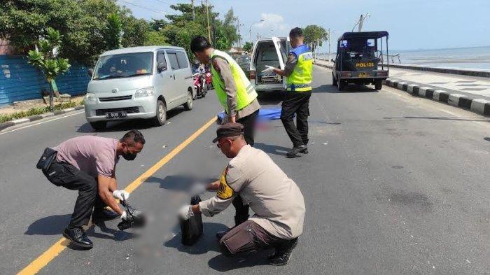 Kecelakaan Maut Tadi Pukul 09.20 WIB, Perempuan Tewas, Korban Tabrak Bus lalu Jatuh Terlindas Truk