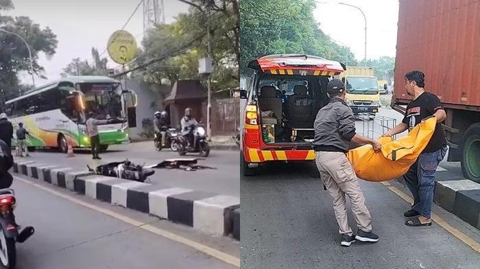 Polisi-mengevakuasi-korban-laka-tewas-di-Jalan-Raya-Bogor-Cimanggis.jpg