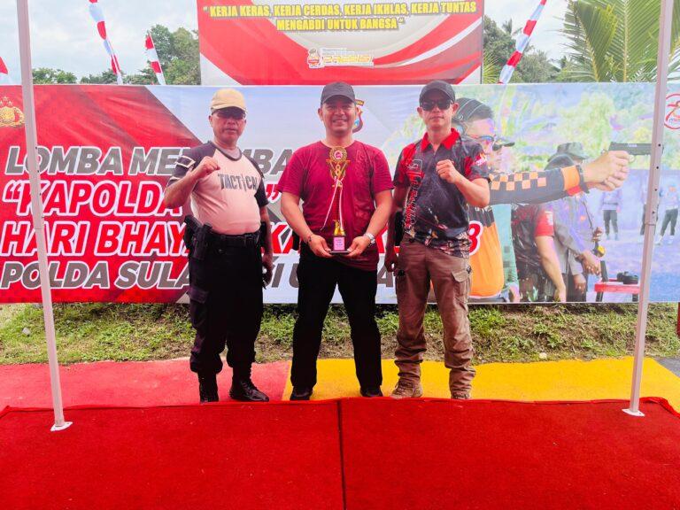 Polres Bolmong Sabet Juara I Lomba Menembak Beregu HUT ke-78 Bhayangkara di Sulawesi Utara