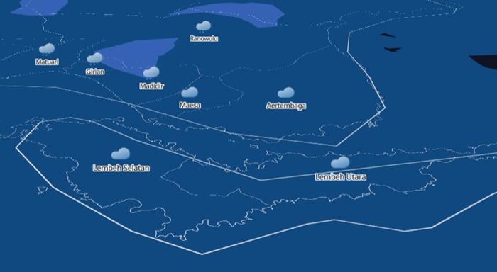 Prakiraan Cuaca di Wilayah Kota Bitung Sulawesi Utara Besok Rabu 28 Mei 2025