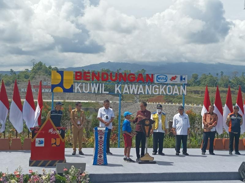 Joko Widodo Resmikan Bendungan Kuwil-Kawangkoan Minahasa Utara Sulawesi Utara