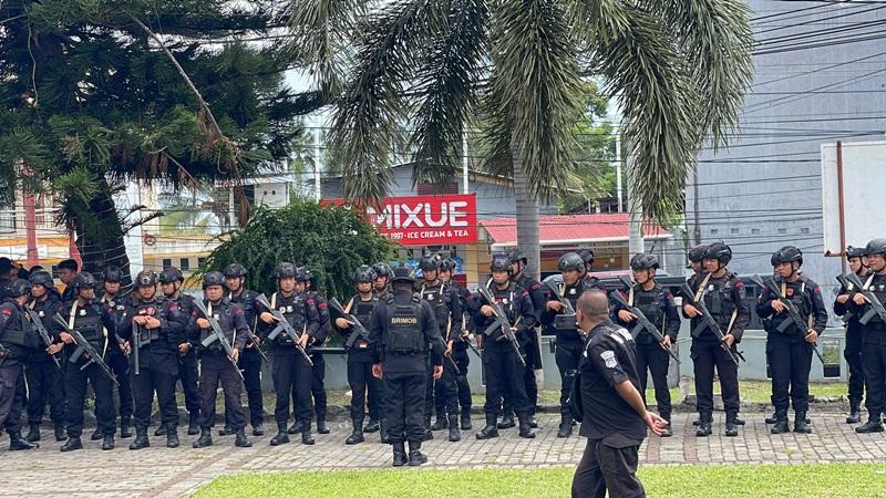 Pilkada Sulawesi Utara, 98 Personel Brimob Polda Dikerahkan ke Bitung
