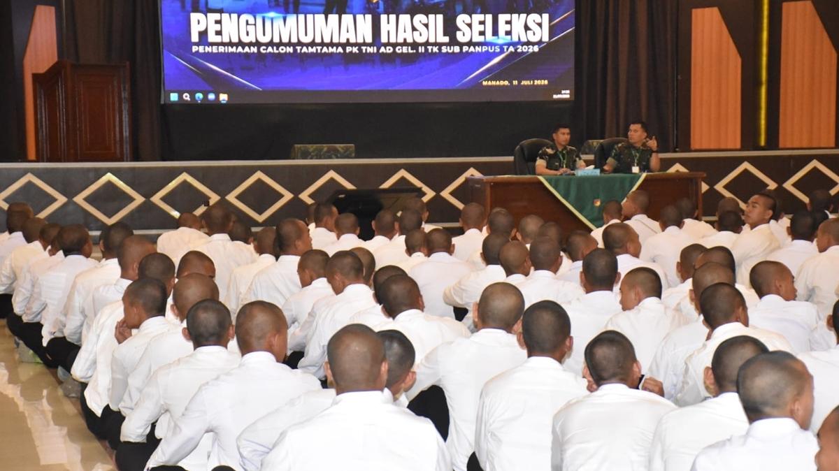 Lulus Seleksi, 444 Calon Tamtama PK Gelombang II TA 2026 Bersiap Menjadi Prajurit TNI AD - Tribunmanado.co.id