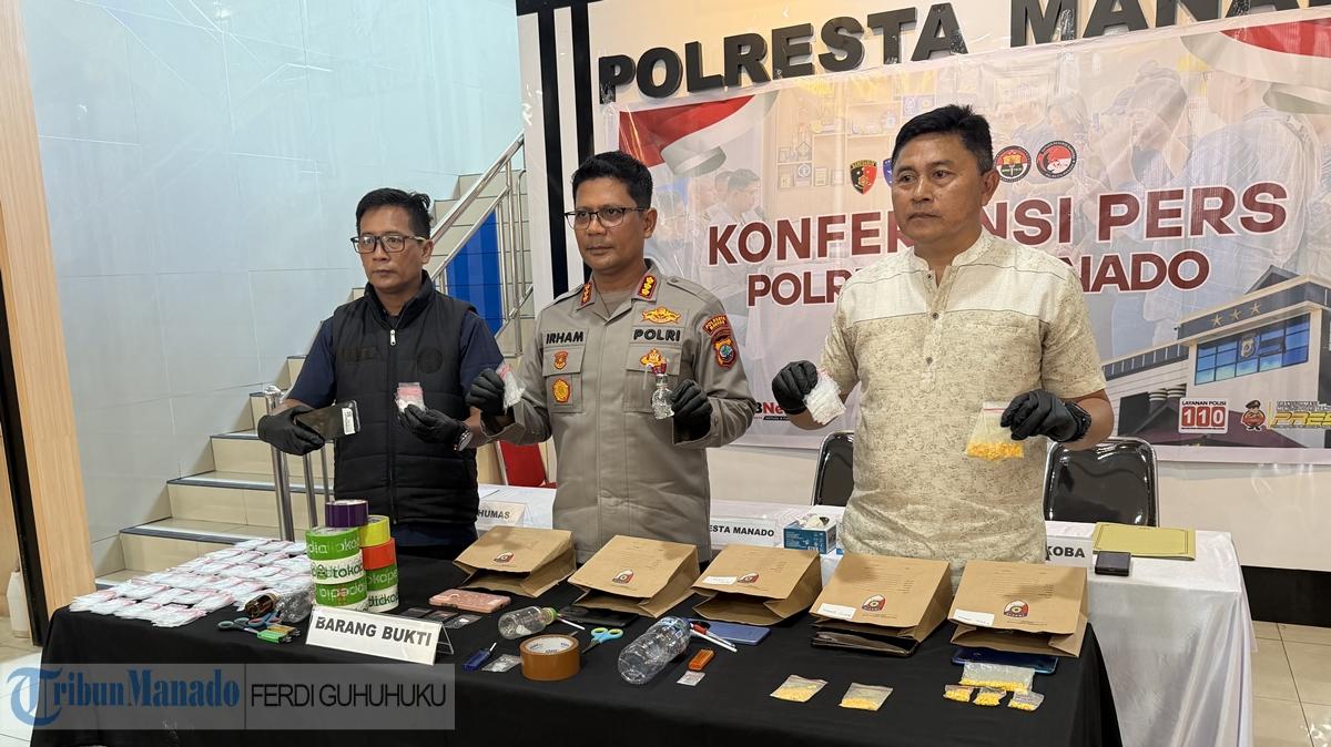 Polresta Manado Ungkap Enam Kasus Narkoba Periode Juni 2026, 6 Tersangka Ditangkap - Tribunmanado.co.id