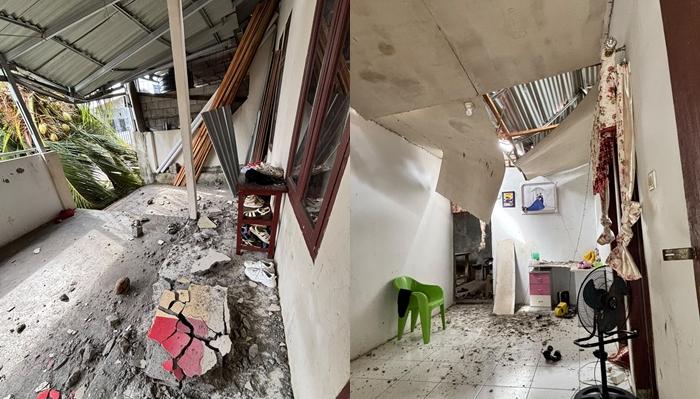 Breaking News: Angin Kencang, Rumah Warga Perumahan Helena Matungkas Minut Rusak Tertimpa Pohon - Tribunmanado.co.id
