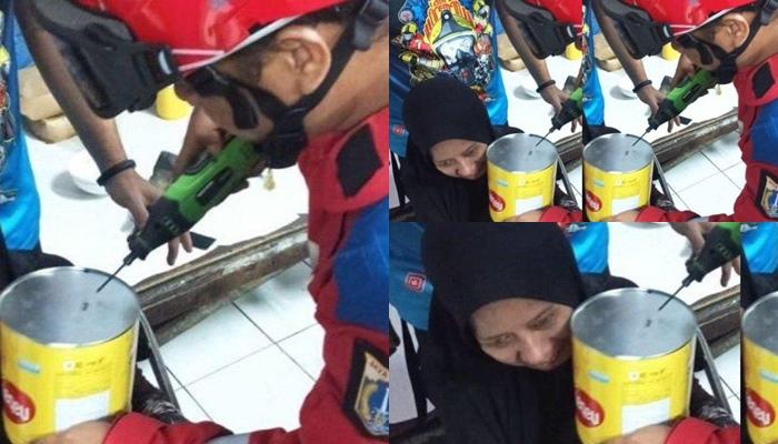 Viral Kepala Bayi 2 Tahun Tersangkut Kaleng Biskuit, Pemadam Kebakaran Sampai Harus Lakukan Ini