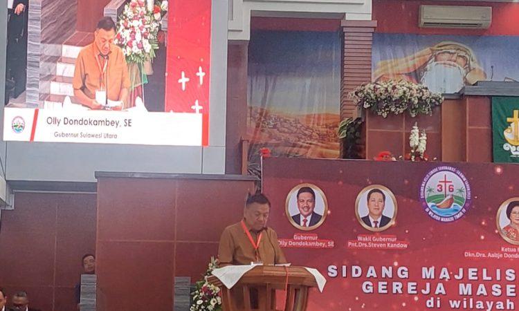 Hadiri SMST ke-36 GMIM, Olly Dondokambey Bentuk Yayasan Diakonia