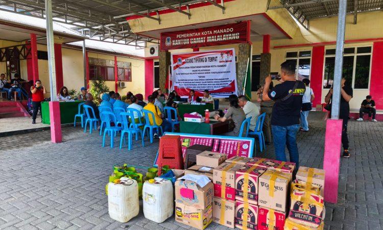 Hasil Sidang Tipiring Minuman Keras Ilegal di Manado, Ribuan Liter Miras Dimusnahkan