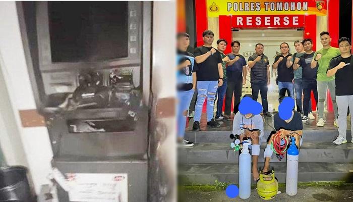 Sosok Dua Pelaku Pembobol ATM BNI di Kakaskasen Tomohon yang Berhasil Ditangkap Polisi, Warga Bitung