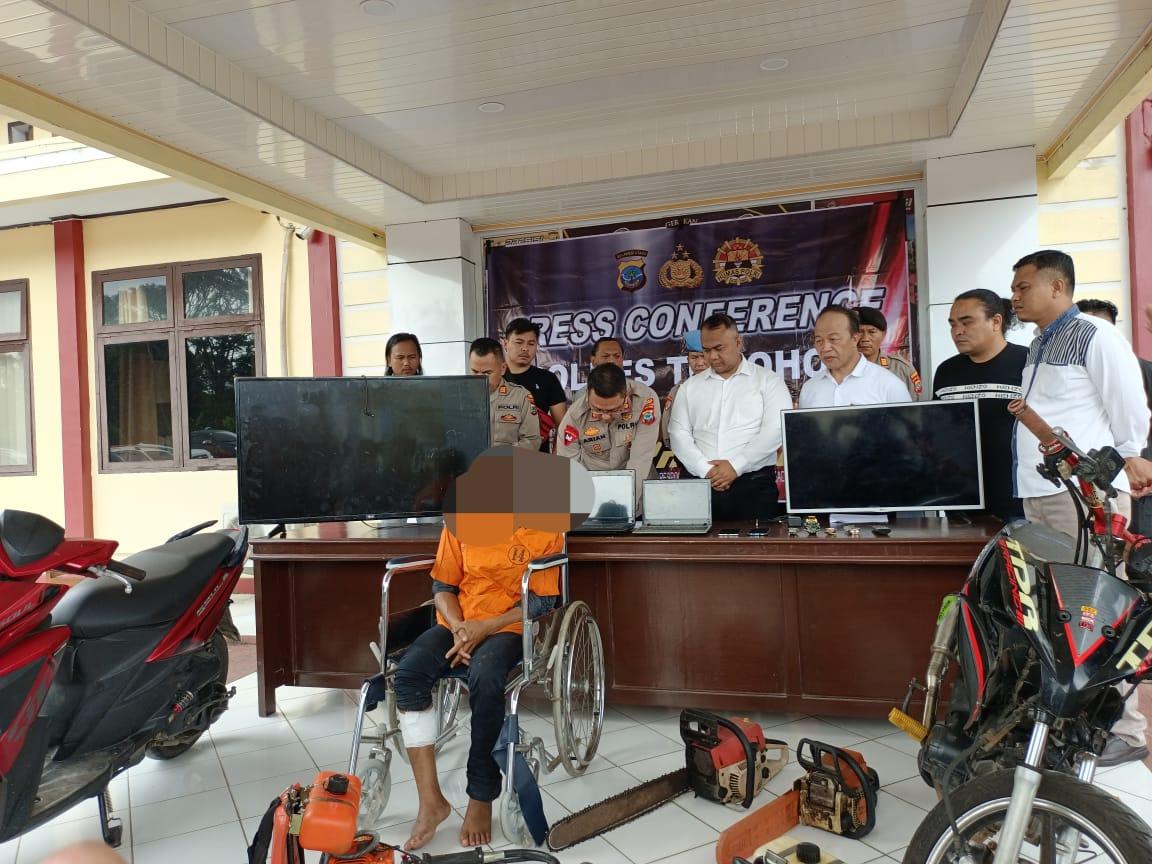 BREAKING NEWS, Polres Tomohon Bekuk Spesialis Curanik dan Curanmor, Pelaku Dihadiahi Timah Panas