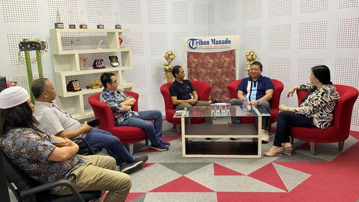 Calon Bupati Mitra Stenly Tjanggulung Berkunjung di Kantor Tribun Manado, Bicarakan Hal Ini