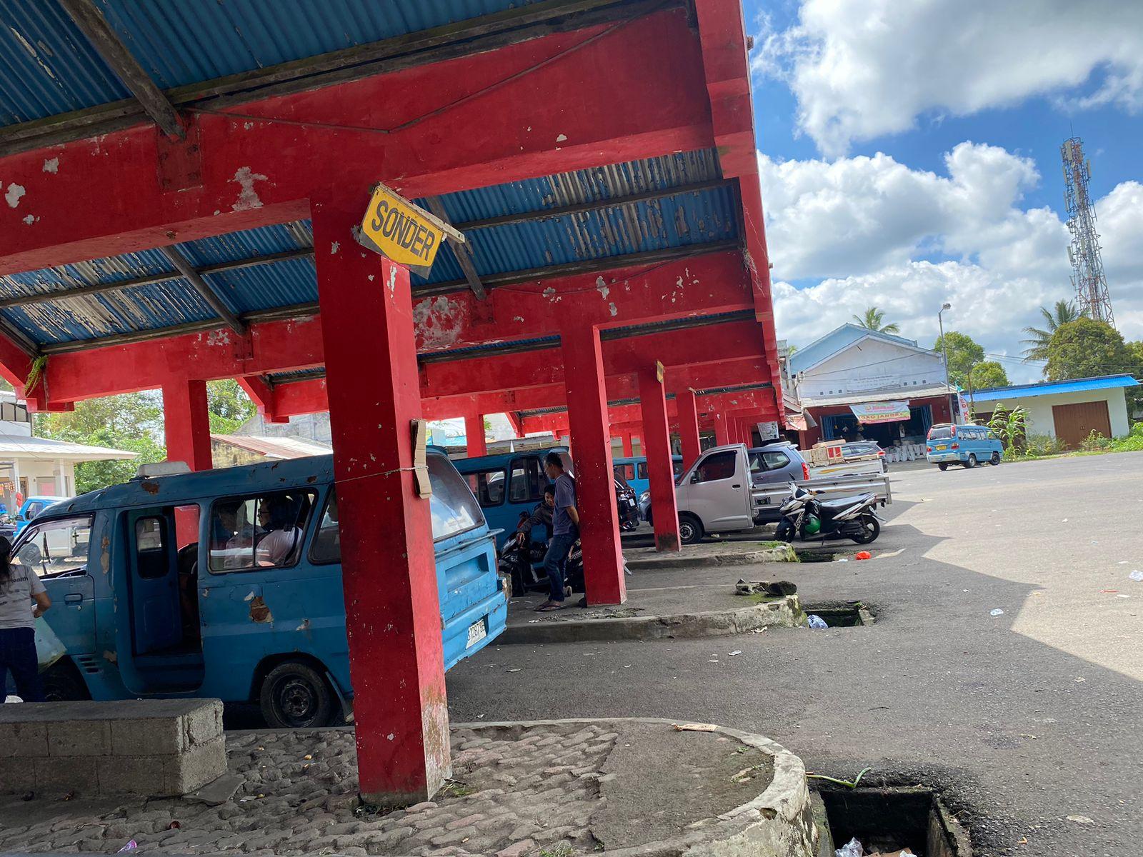 BREAKING NEWS : Bus Rute Manado di Terminal Tomohon Sulawesi Utara Tak Beroperasi