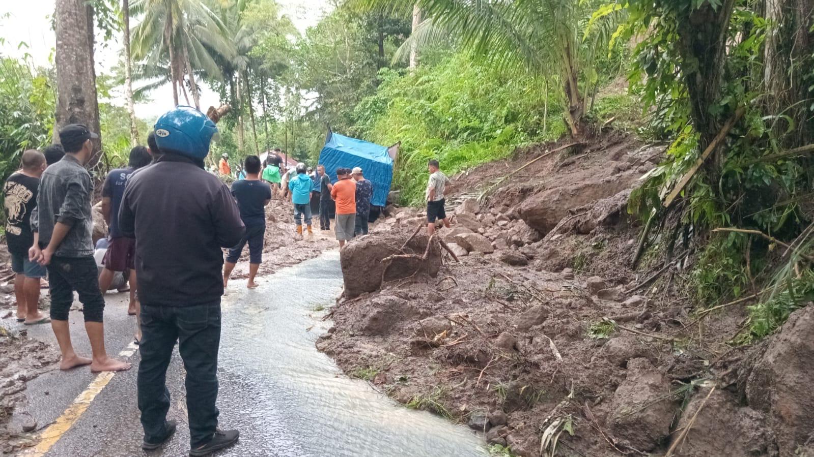 Longsor di Sawangan-Tanggari dan Sampiri, BPBD Minut Rekomendasi Tutup Akses Sementara