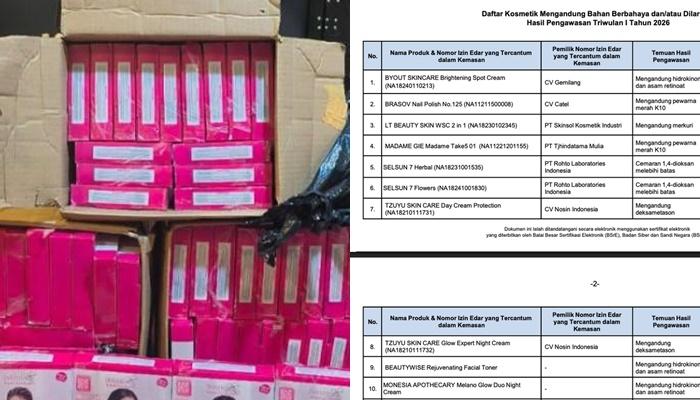 Ini 11 Kosmetik Ilegal dan Berbahaya yang Ditarik BPOM, Mengandung Merkuri hingga Pemicu Kanker
