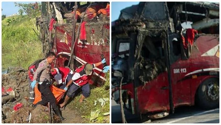 Kronologi Kecelakaan Maut di Tol Pemalang-Pejagan, Bus Arga Mas Oleng, 2 Orang Tewas di Tempat