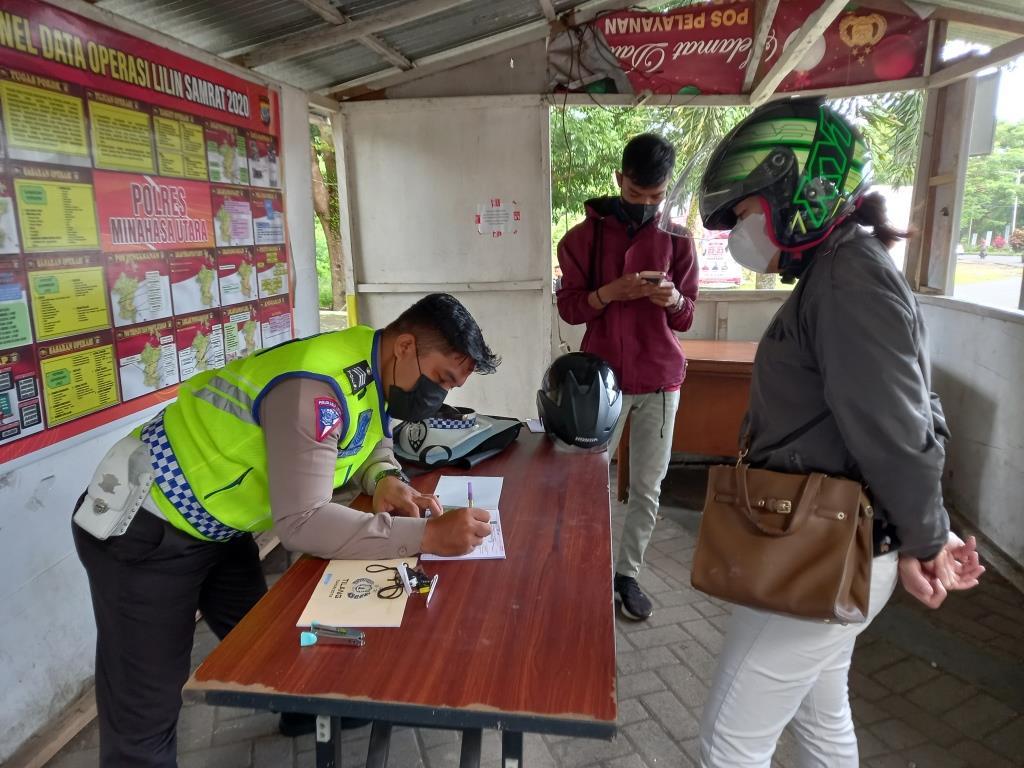 Tindak Lanjut Perintah Kapolri, Sat Lantas Polres Minut Tidak Lagi Tilang Manual