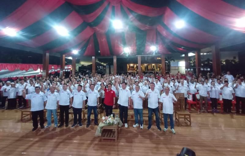 Breaking News, Tim Pemenangan dan Relawan JG KWL di Pilkada Minut 2024 Dilantik