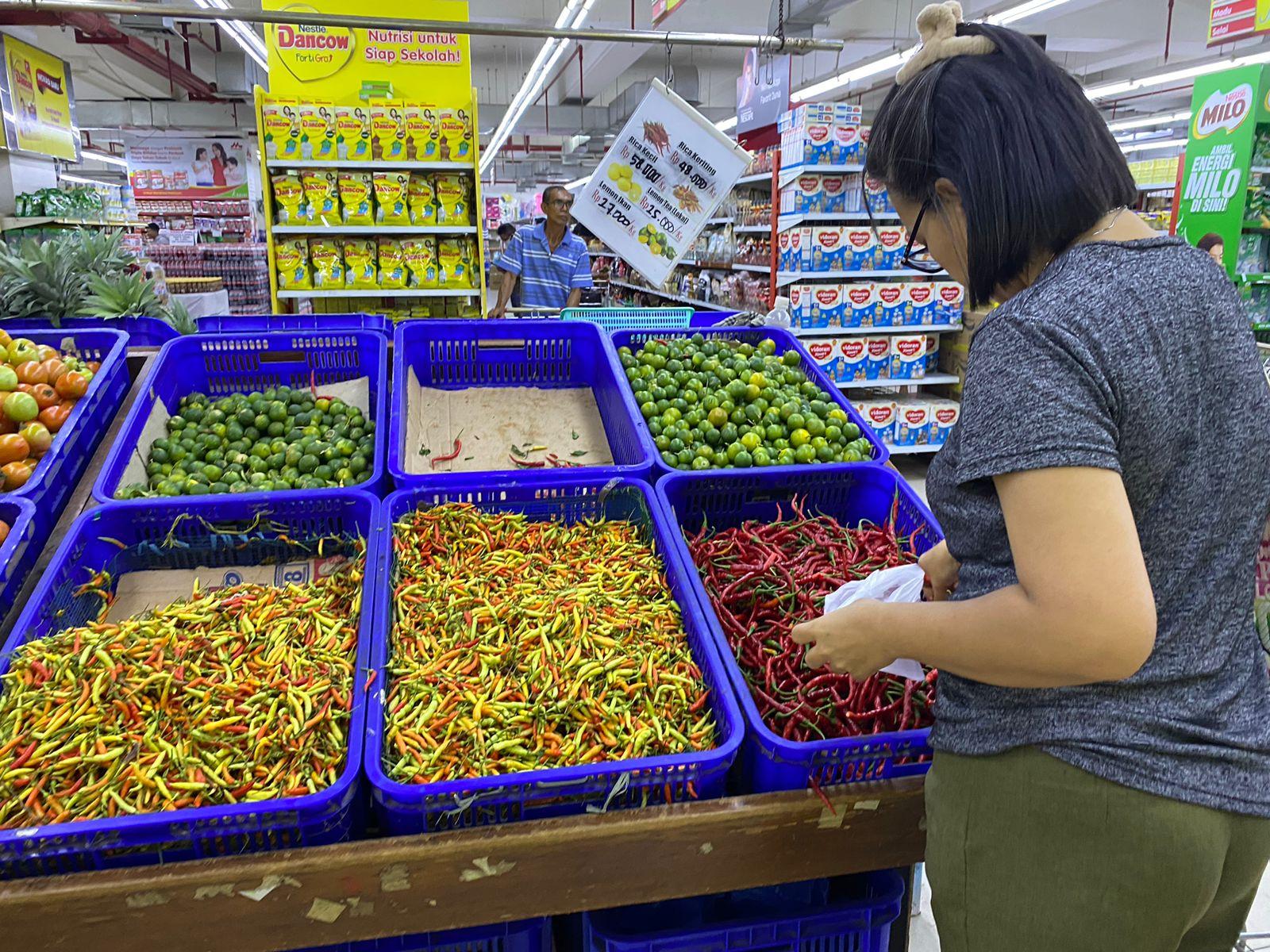 Update Harga Rica, Cabai Keriting dan Tomat di Pasar Swalayan Manado Sulawesi Utara