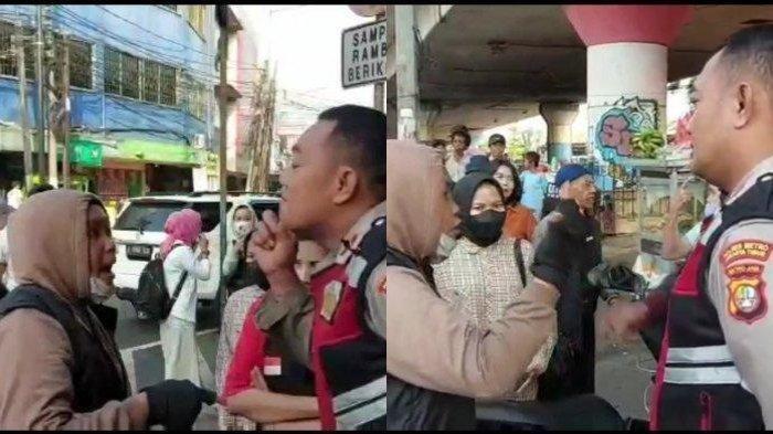 Viral Mahasiswi Gigit Polisi, Ternyata Emois Ditegur karena Lawan Arus, Nasibnya Kini Sial
