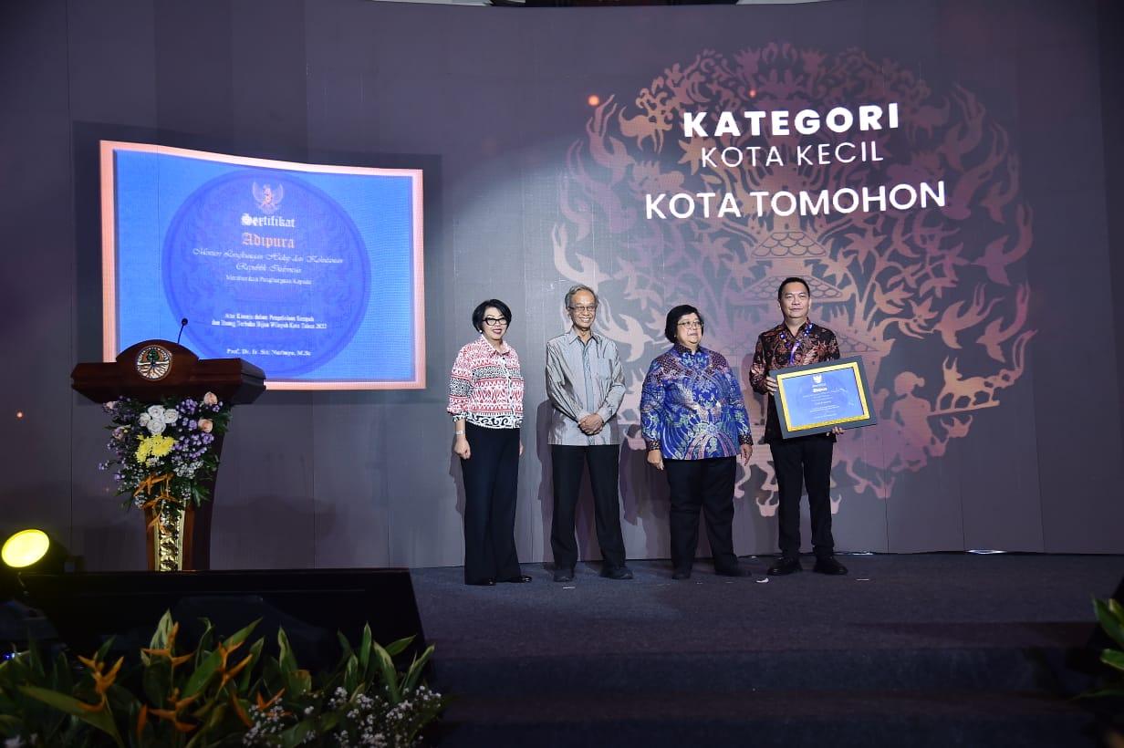 Pemkot Tomohon Raih Adipura Pengelolaan Sampah dan Ruang Terbuka Hijau