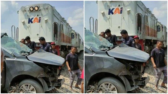 Kecelakaan Maut, Pelajar Usia 16 Tahun Tewas, Mobil Mendadak Mati Mesin Lalu Tertabrak Kereta Api