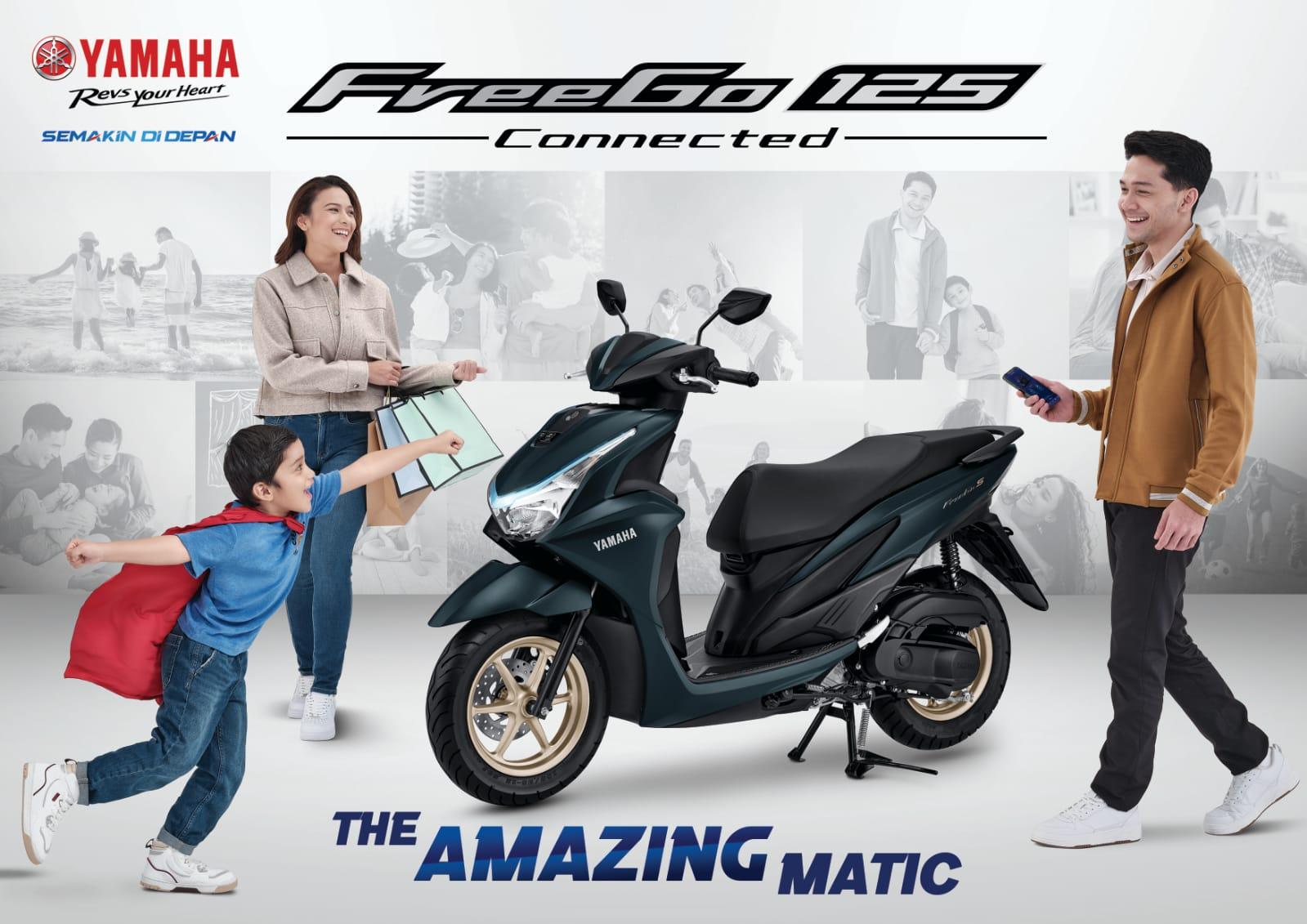Miliki Bagasi Terbesar Dikelasnya, Yamaha FreeGo 125 Connected Jadi Primadona Keluarga Muda