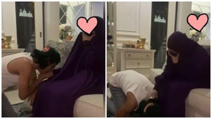 Ummi Pipik Menangis Haru Saat Ulang Tahun, Kakinya Dicium Abidzar