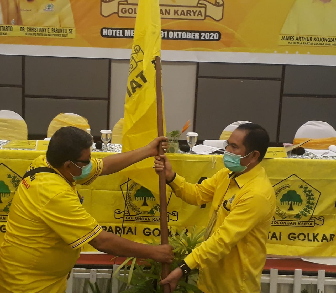 Adrie Kamasi Terpilih Aklamasi Ketua DPD II Partai Golkar Minahasa
