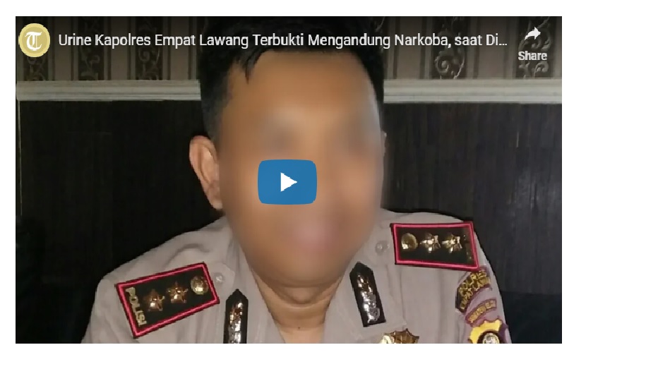 Fakta-fakta Urine Kapolres Empat Lawang Positif Narkoba: Tidak Ada Barang Buktinya