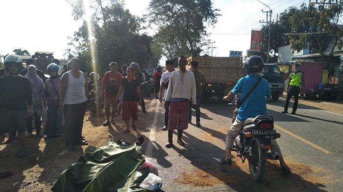 Kecelakaan Maut Pukul 07.00 WIB, Seorang Pemuda Tewas, Tersenggol Motor Lalu Jatuh Terlindas Truk