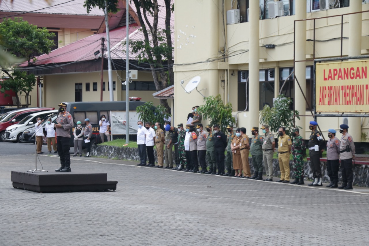 Karo Ops Polda Sulut Pimpin Apel Gelar Pasukan dalam Rangka Penertiban PETI