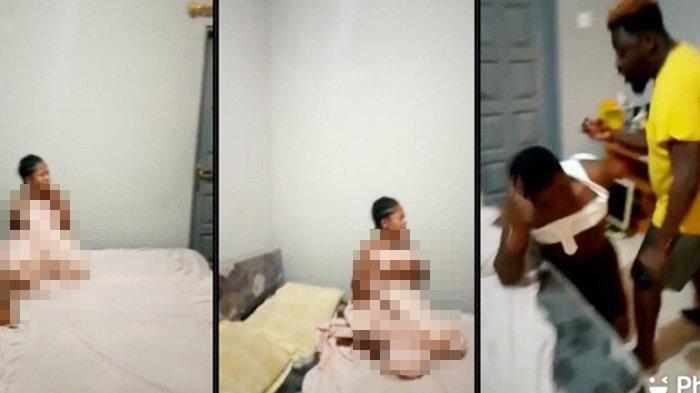 Istri Menjerit Histeris Kepergok Suami Dengan Pria Lain, Selingkuhan Lompat dari Tempat Tidur