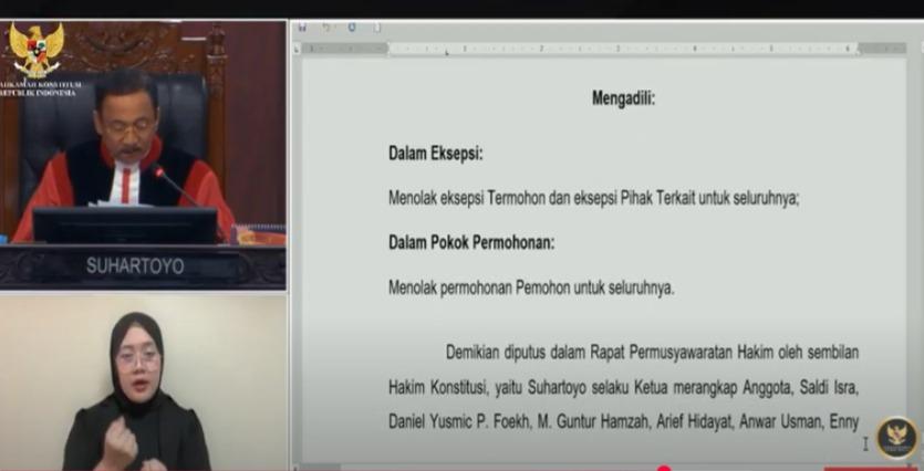 Breaking News: MK Tolak Gugatan Irwan Hasan-Haroni Mamentiwalo Atas PSU Pilkada Talaud