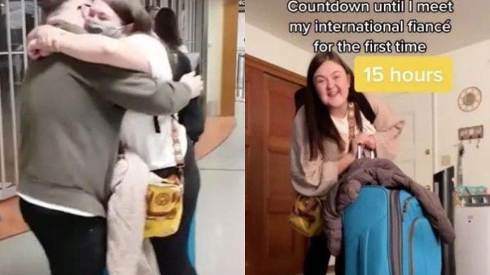 Iseng Main Tinder, Gadis Ini Malah Dilamar, Lihat Momen Pertama Bertemu Setelah 18 Bulan LDR