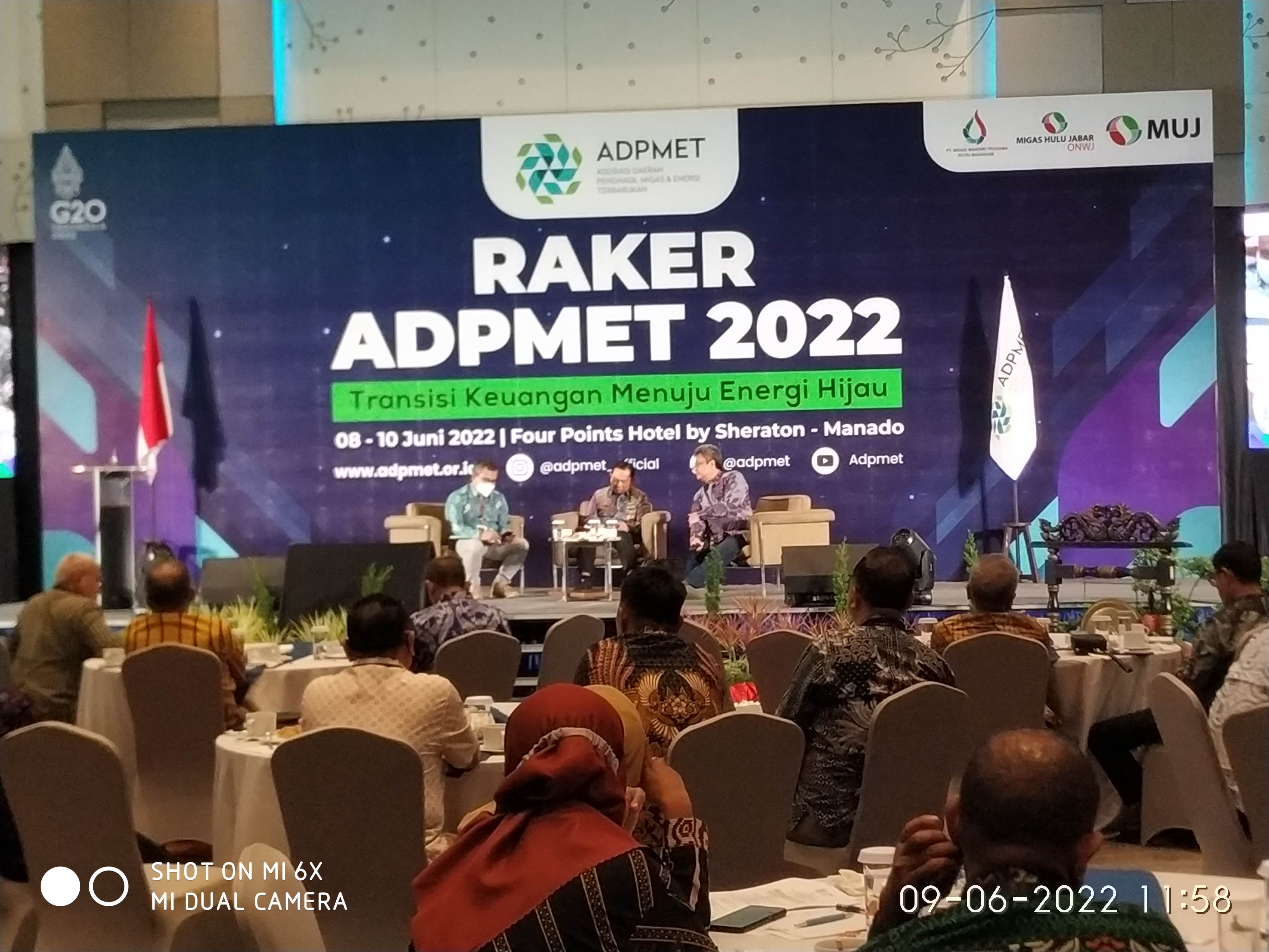 Sulut Daerah Penghasil Energi Terbarukan, Pj Sekprov Sulut Praseno Hadi Sambut Raker ADPMET 2022