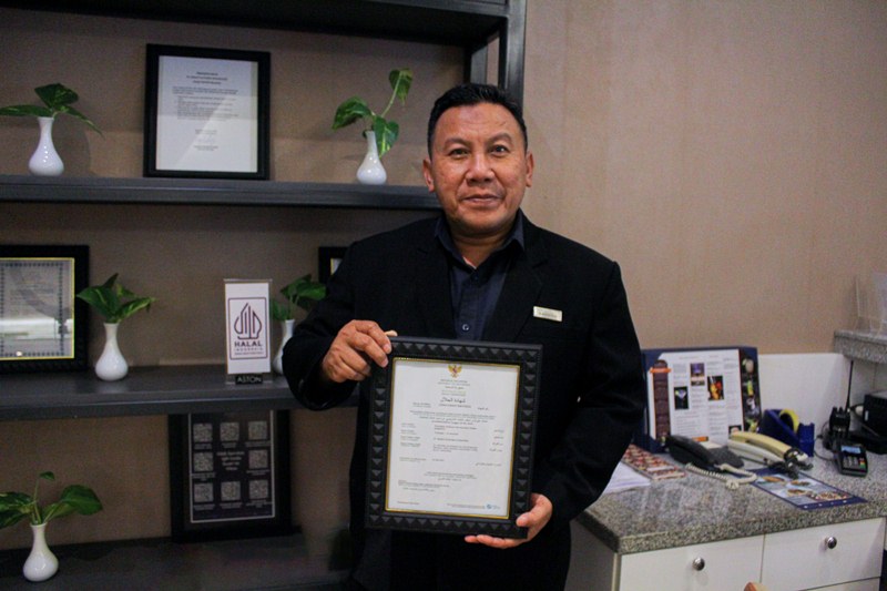 Aston Merupakan Hotel Pertama di Manado yang Memperoleh Sertifikasi Halal dari MUI