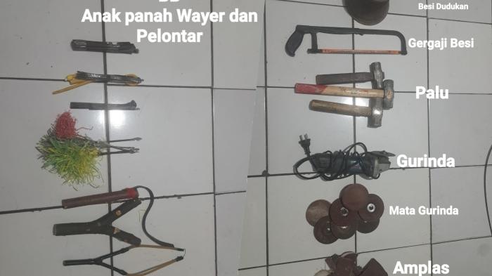 Seorang Polisi Polsek Maesa Bitung Sulut Nyaris Kena Panah Wayer