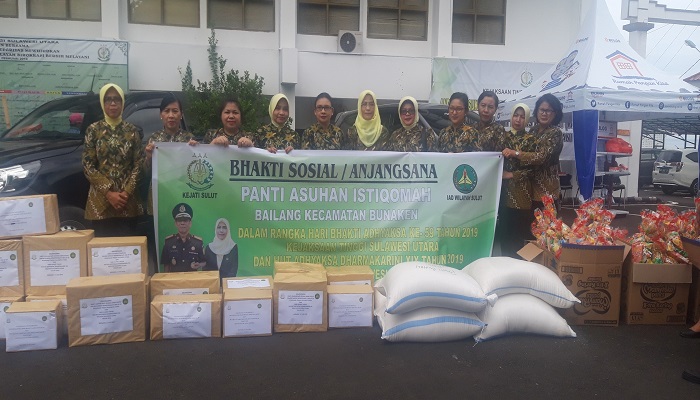 Kejaksaan Tinggi Sulut Bawa Bantuan Sembako ke Dua Panti Asuhan