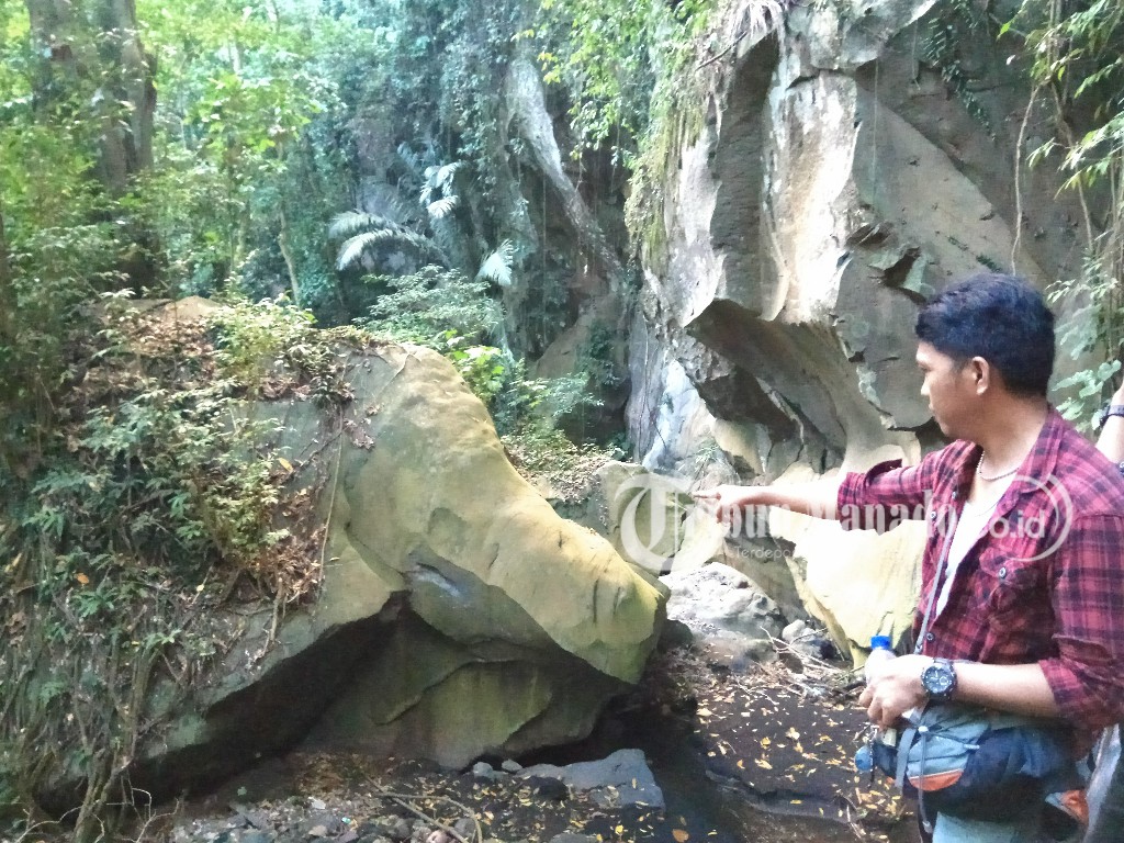 Ada Batu Gajah di Air Terjun Parom, Pesona Kota Bitung