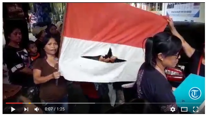 Astaga! Bendera Merah Putih Sobek, Warga Kairagi Manado: Sat Pol PP Pelakunya!