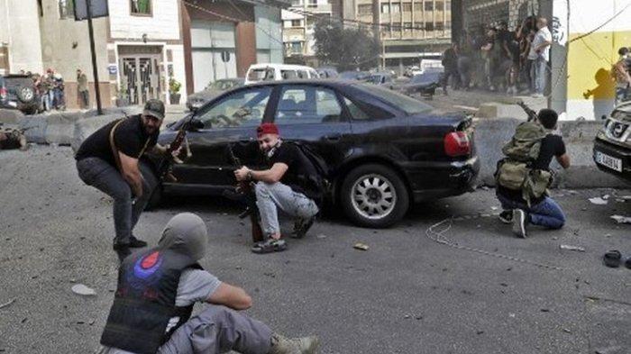Bentrok Berujung Aksi Baku Tembak di Lebanon Tewaskan 6 Orang, Pendemo Ditembak Kelompok Bersenjata