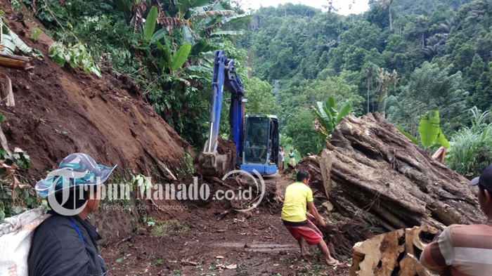 Sempat Tertutup Longsor, Akses Jalan Pontodon-Insil Sudah Terbuka