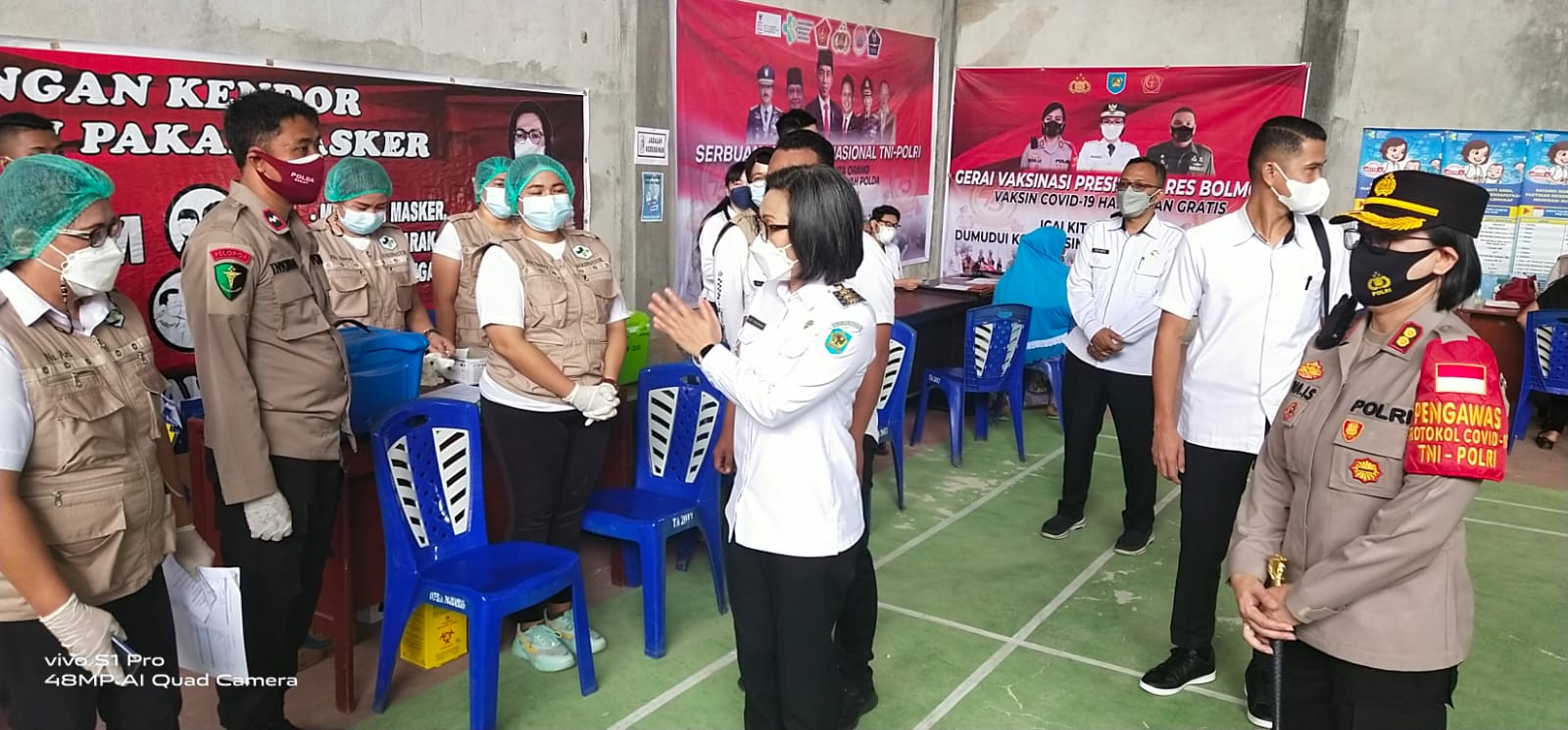 Vaksinasi Tahap 1 Capai 49 Persen, Bolmong Turun PPKM Level 2