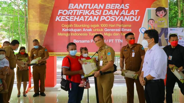 Pemkab Minut Genjot Penanganan Stunting,Terima Bantuan PT MSM/PT TTN