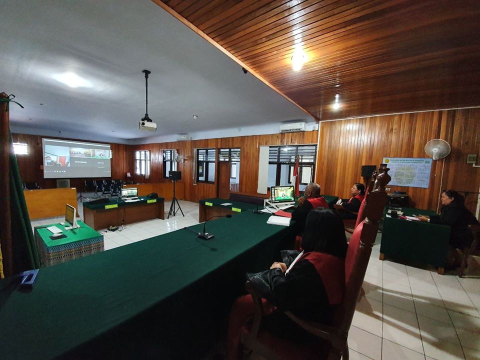 Cegah Virus Corona, Pengadilan Negeri Bitung Gelar Sidang 13 Perkara Via Teleconfrence