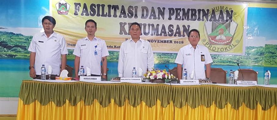 Christian Iroth Bagi Pengalaman ke Humas Pemkot Tomohon