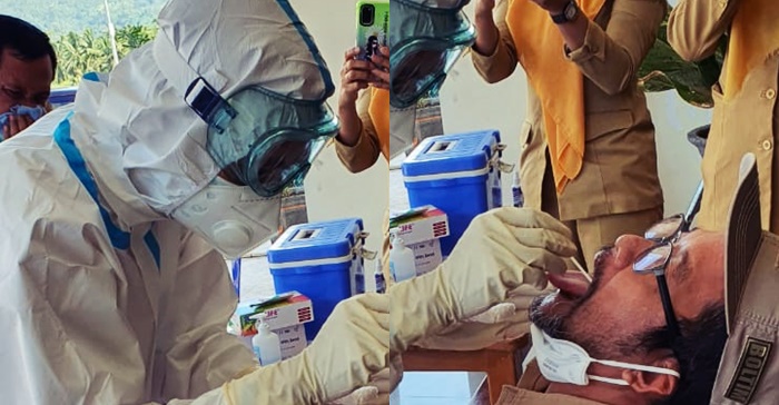 Dinkes Lakukan Swab Test Pejabat Eselon II dan III A Pemkab Boltim
