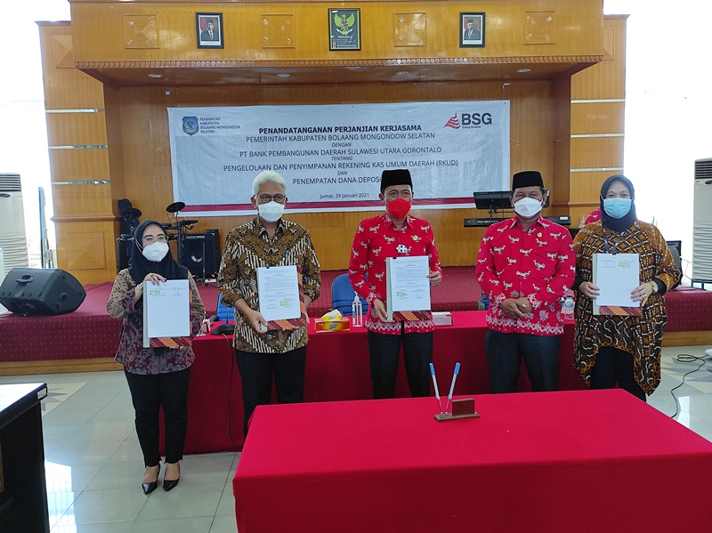 Pemkab Bolsel Kembali Percayakan RKUD dan Deposito ke Bank SulutGo